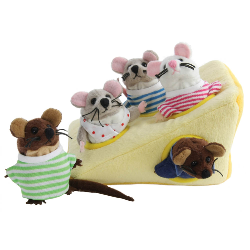 Family mouse in the cheese - finger puppets set - Puppet Company Family mouse in the cheese - finger puppets set - Puppet Company - Produktbild 2