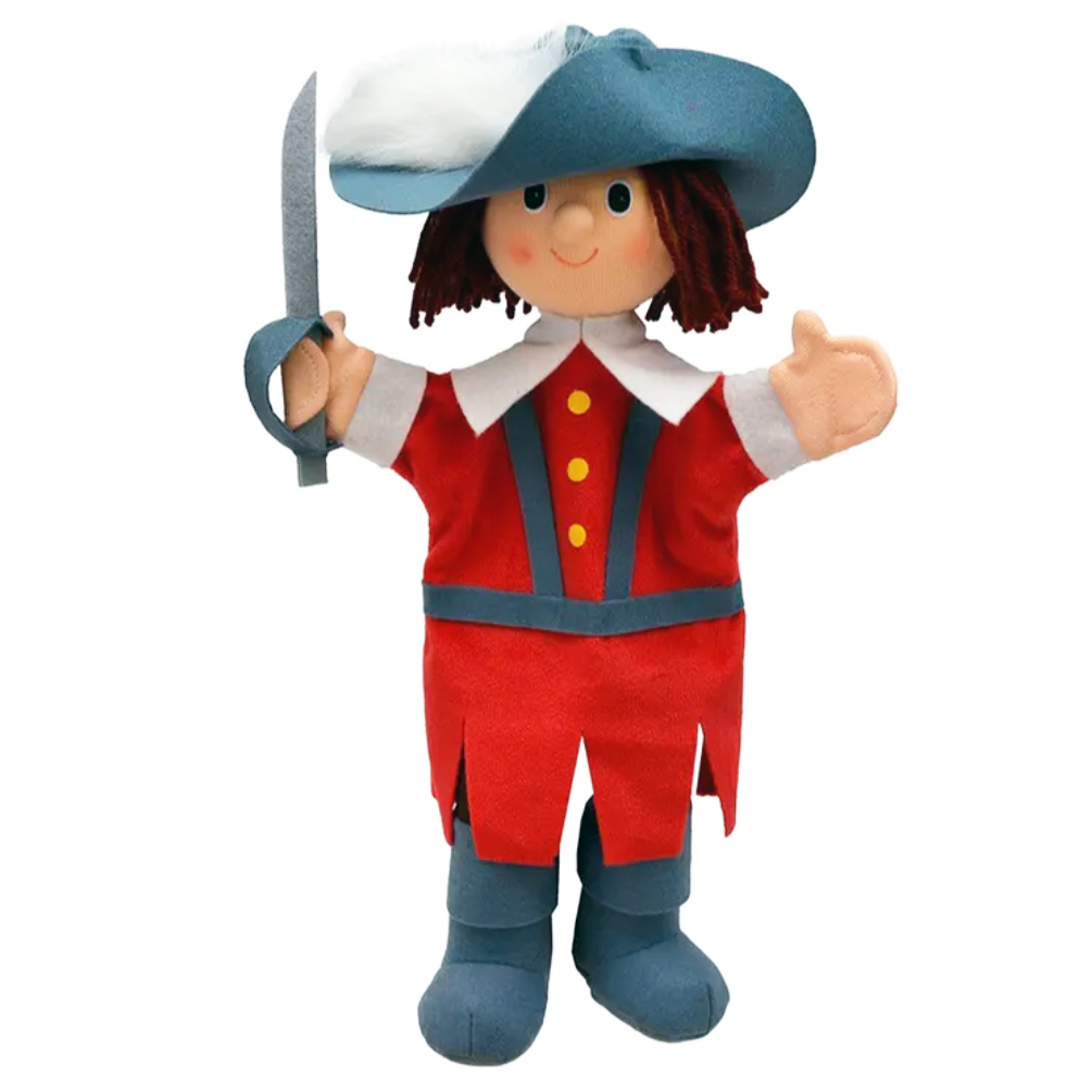 Hand puppet musketeer - Czech handicraft