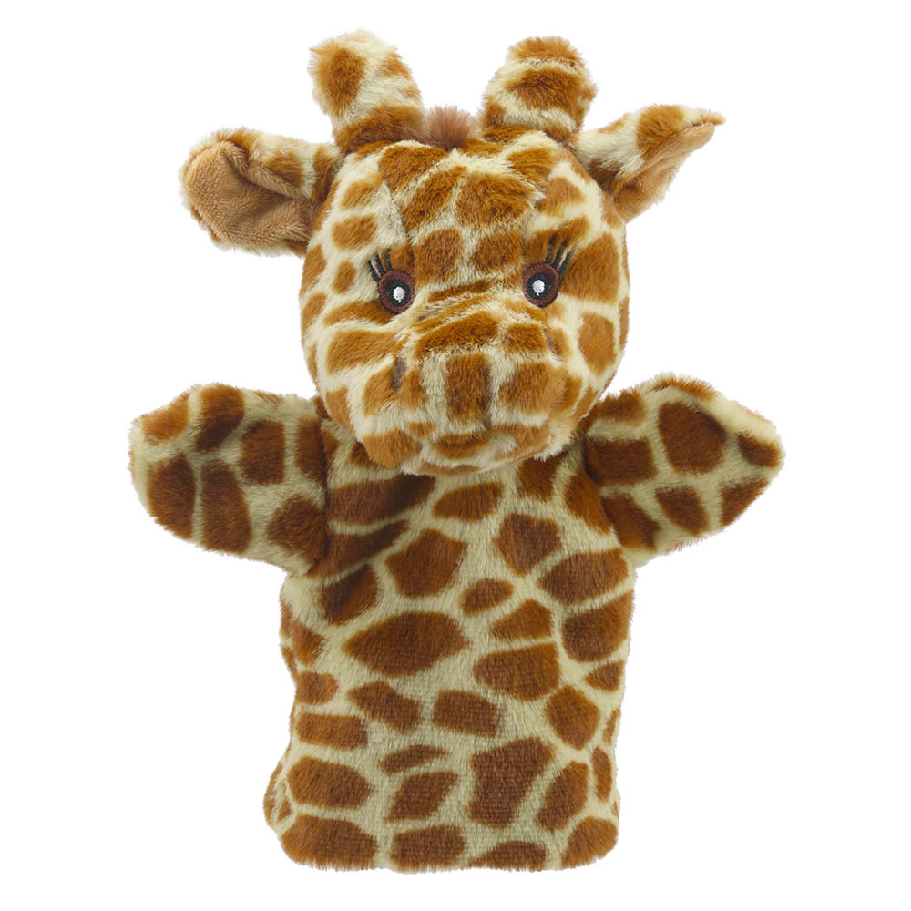 The Puppet Company Baby-Handpuppe Giraffe, gefleckte Giraffe mit kleinen Hörnern und langen Wimpern