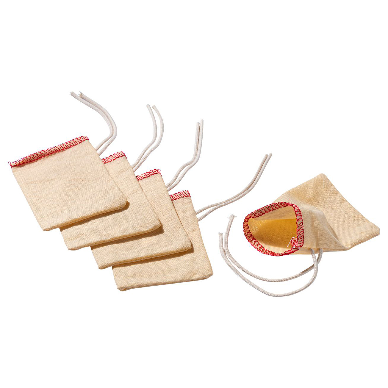 Joyk scent pouches for empathy dolls: five cotton pouches with drawstring