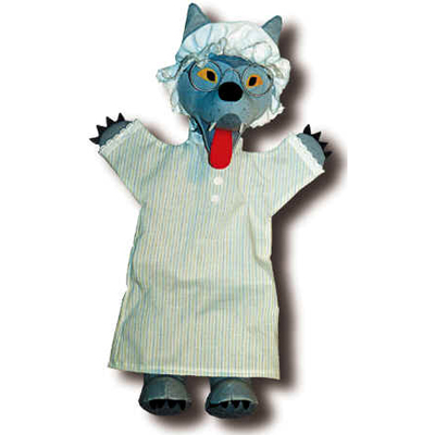 Punch and Judy Wolf in Disguise Small Hand Puppet - munabo