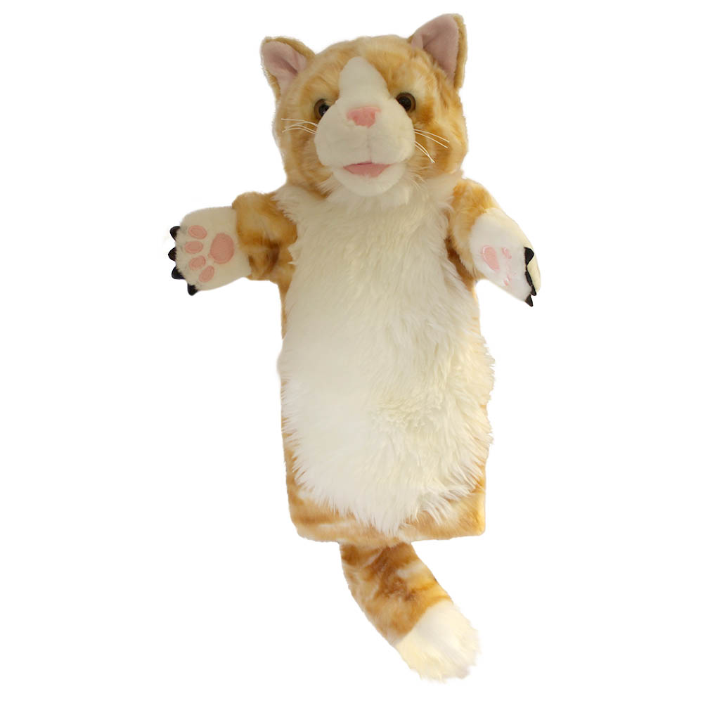 Long sleeved glove puppet cat, ginger - Puppet Company Long sleeved glove puppet cat, ginger - Puppet Company
