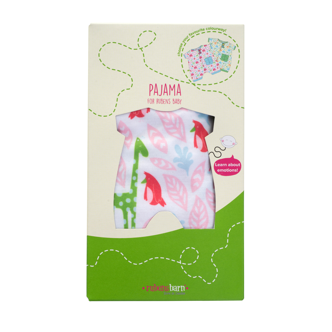 Pocket Friends Schlafanzug, pink für Rubens Babies von Rubens Barn Pocket Friends Schlafanzug, pink für Rubens Babies von Rubens Barn - Produktbild 4