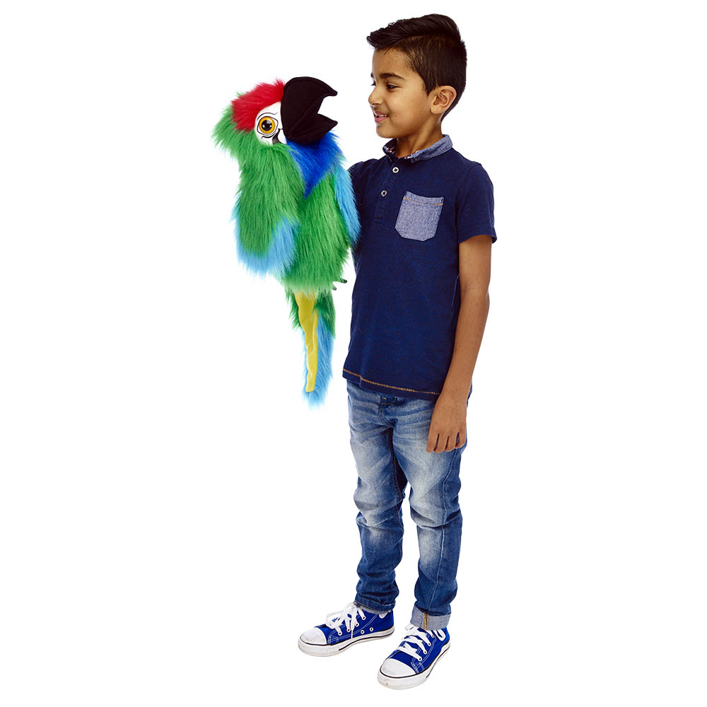 Handpuppe Soldatenara (military macaw) - mit Geräusch - Puppet Company Handpuppe Soldatenara (military macaw) - mit Geräusch - Puppet Company - Produktbild 2