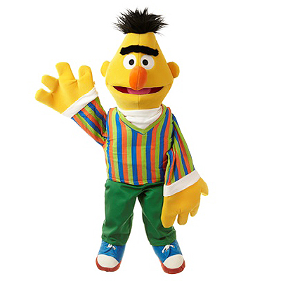 Living Puppets Handpuppe GROSSER Bert Sesamstrasse Living Puppets Handpuppe GROSSER Bert Sesamstrasse