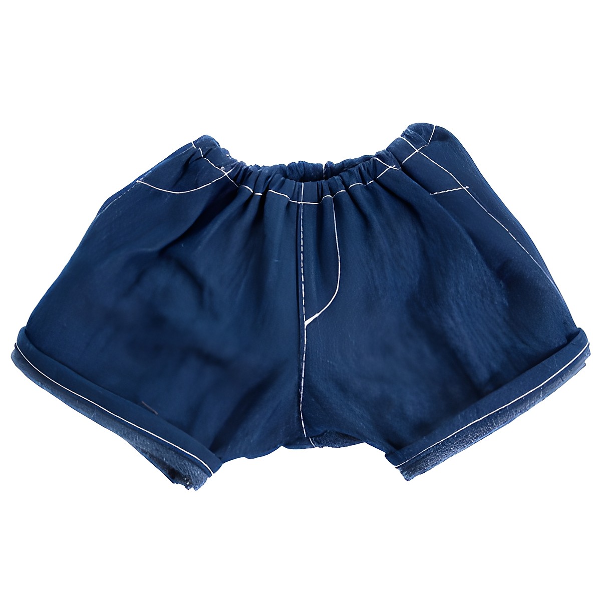 Wechselkleidung für Rubens Puppen: kurze Jeans-Hose mit Umschlag