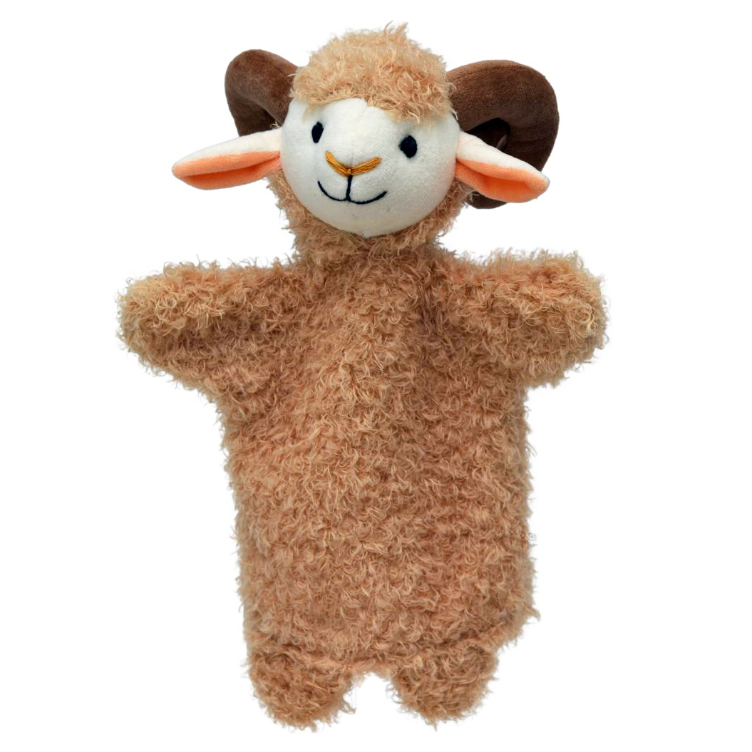 Hand puppet lamb - Czech handicraft