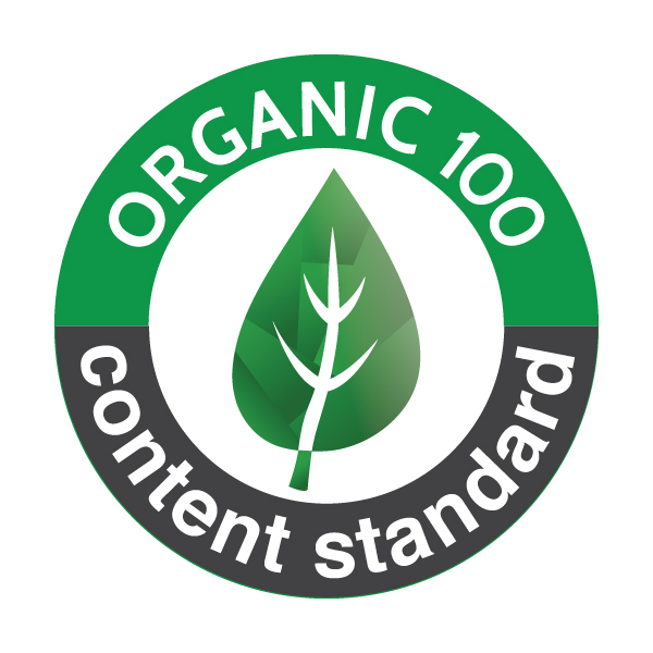 Organic 100 Content Standard seal of the Rubens EcoBuds dolls