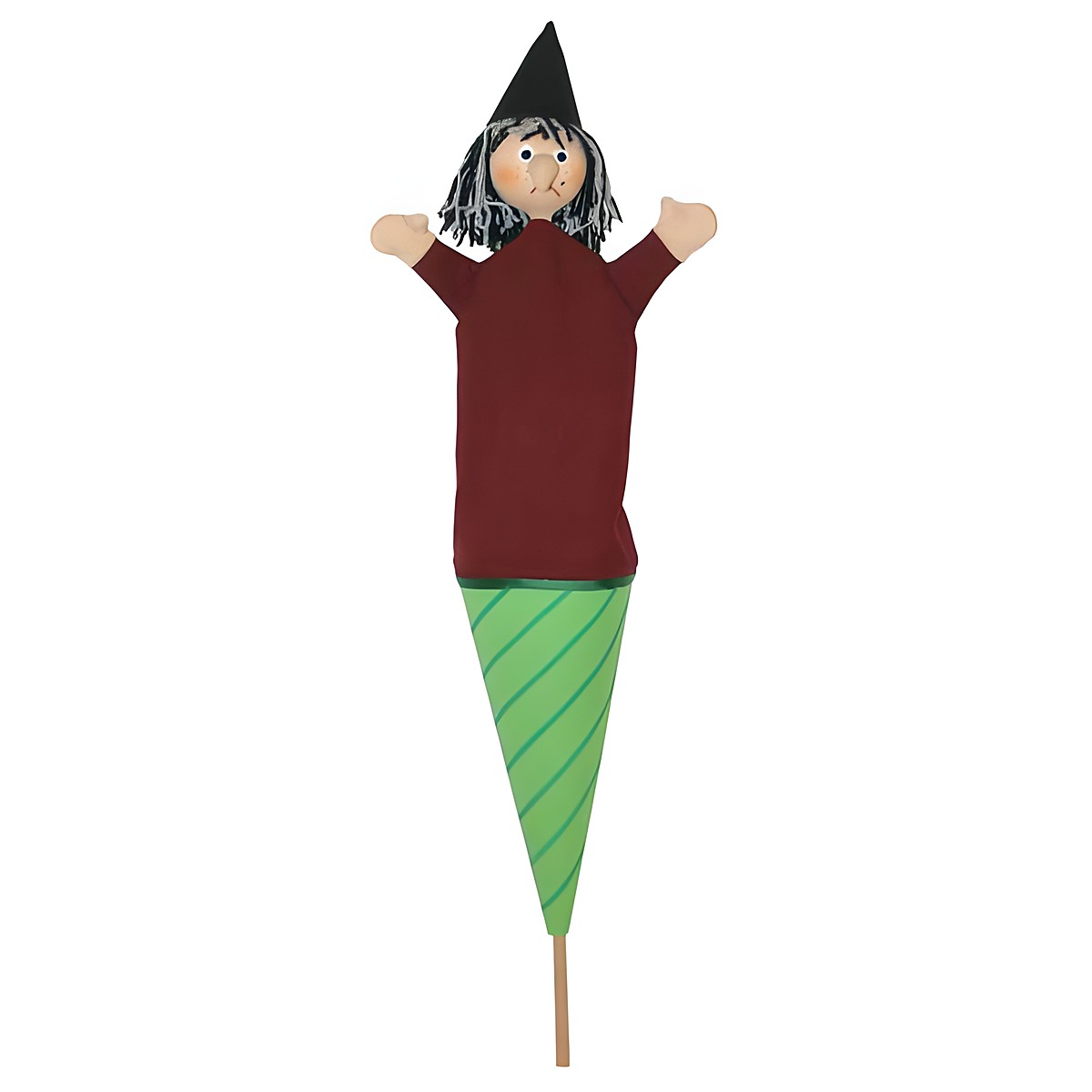Tütenkasper Hexe Handpuppe - munabo