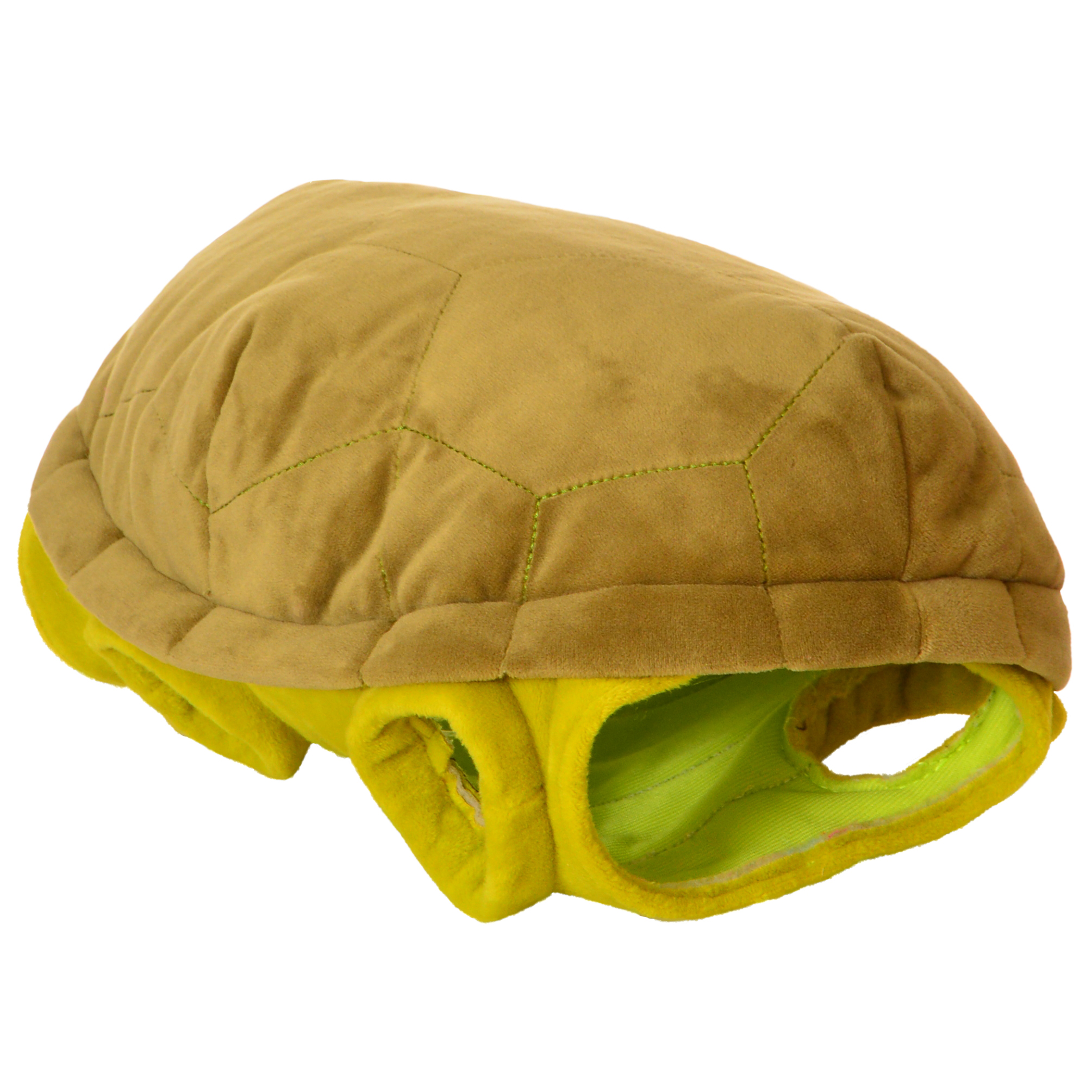 Removable shell of the Living Puppets hand puppet Slow Moe from above, with visible openings, detail view