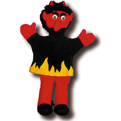 Punch and Judy Devil Hand Puppet - munabo