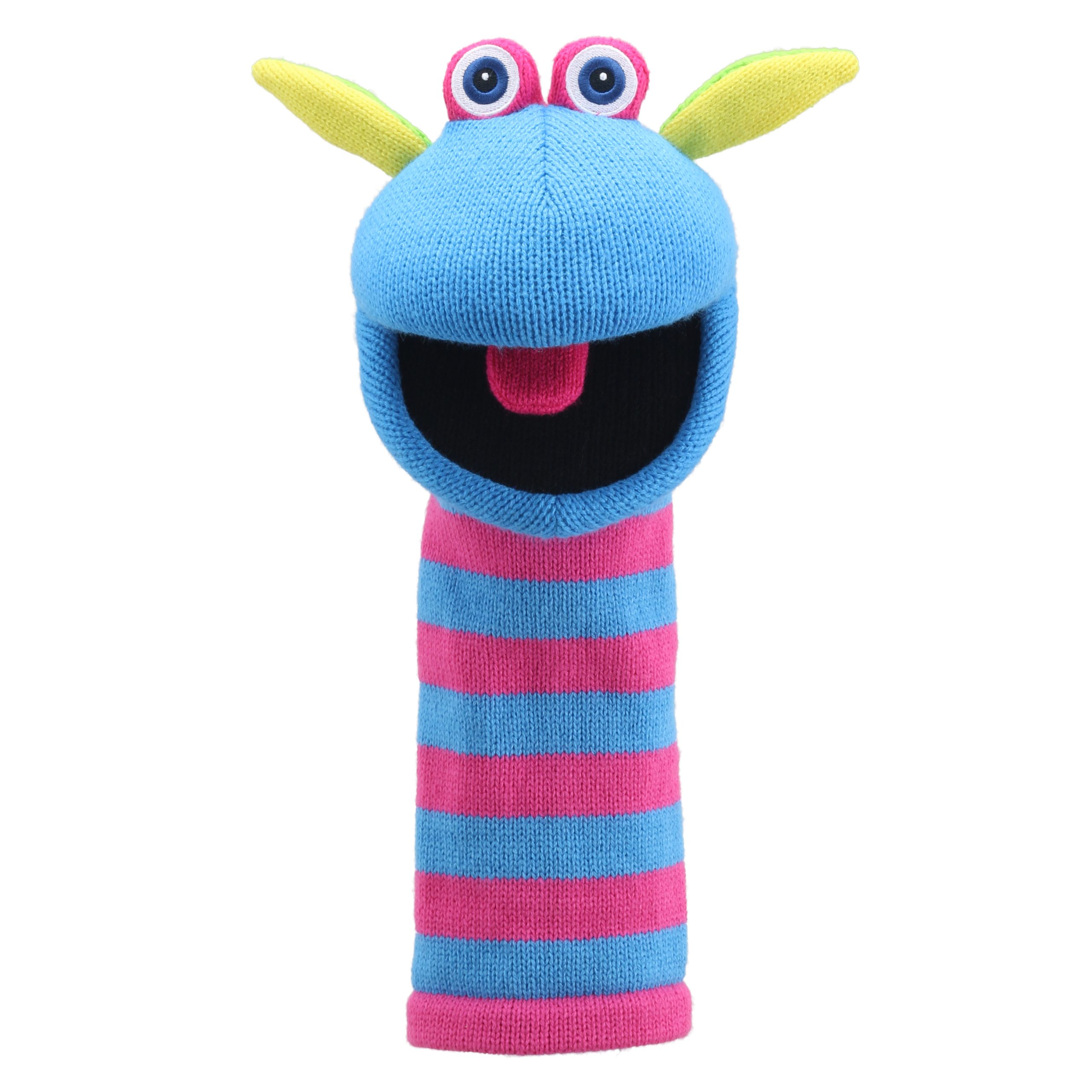 Monster sock hand puppet Scorch with sound - Puppet Company