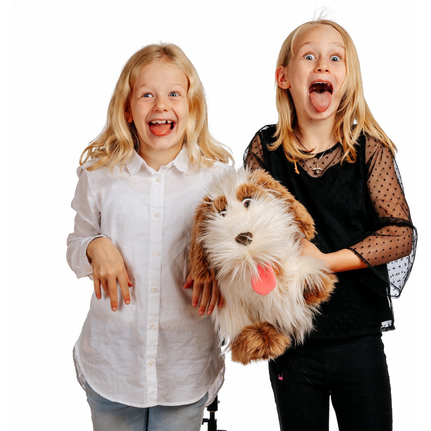 Living Puppets Handpuppe Tillmann der Hund - im Spiel mit einem Kind