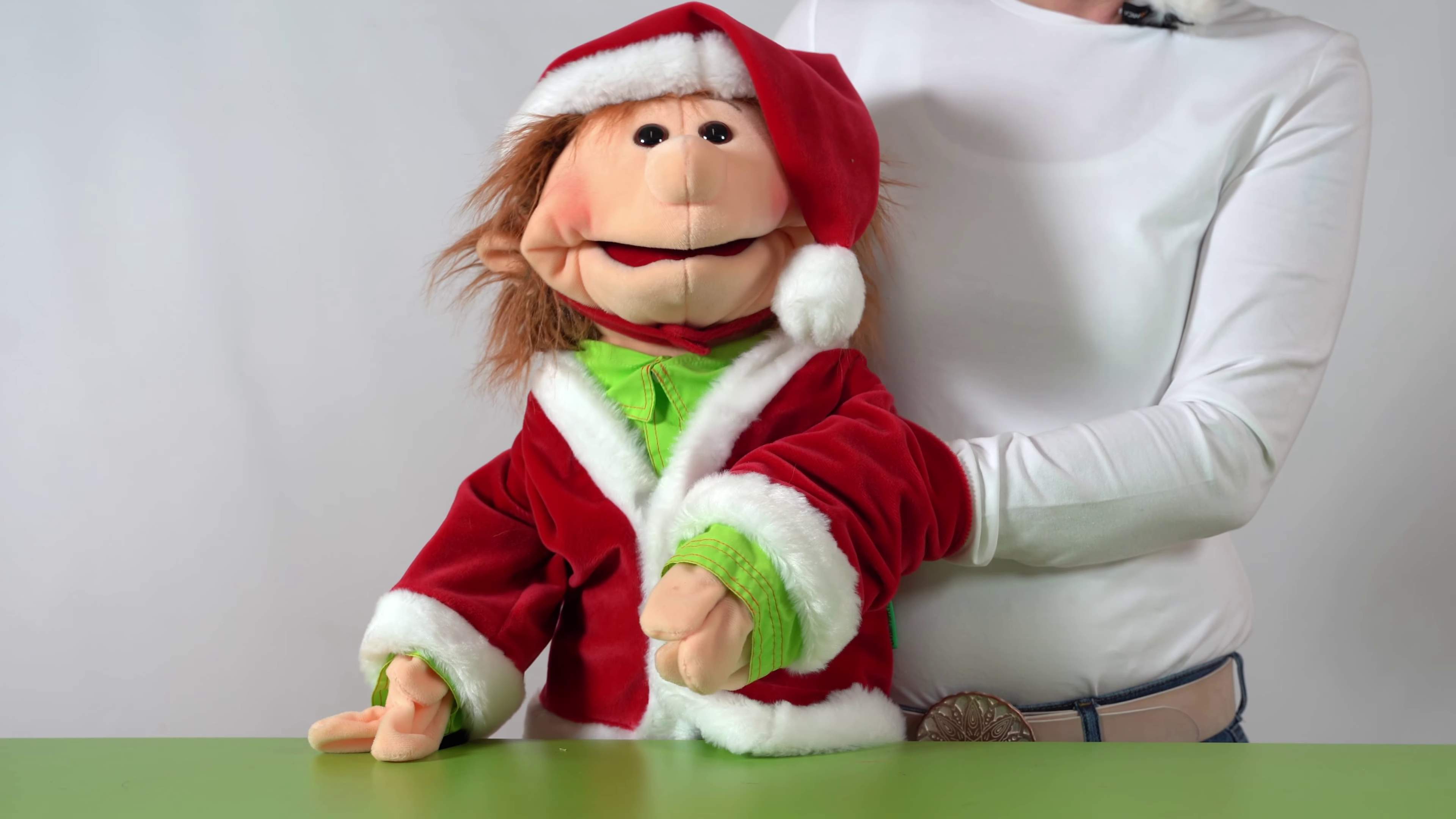 Video 1: Living Puppets Santa Claus clothing set 2-piece (for hand puppets 65 cm)
