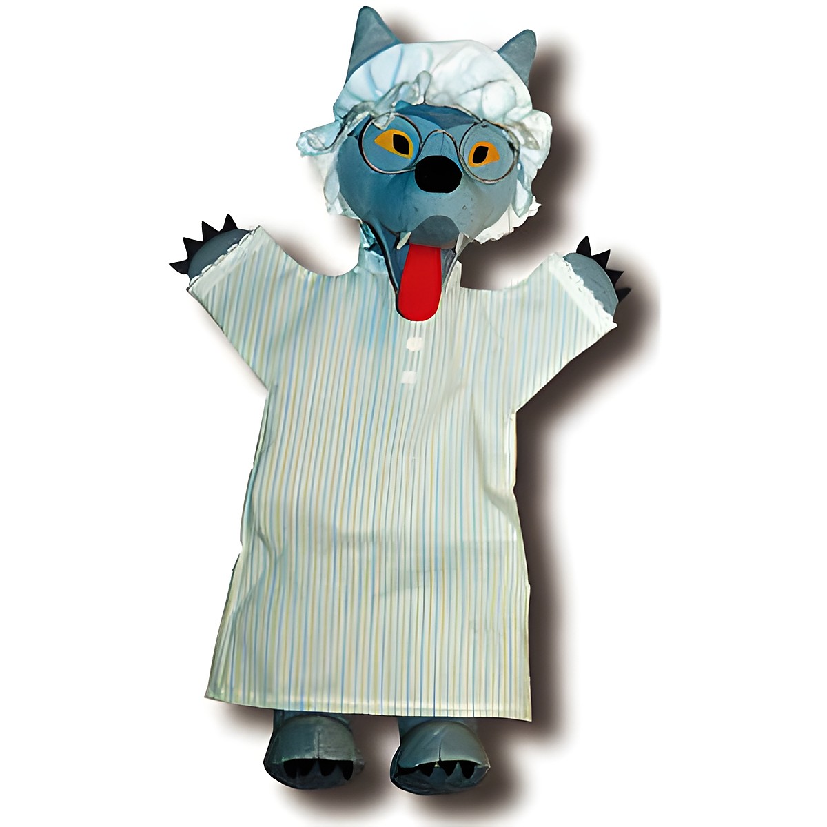 Kasperlepuppe Wolf verkleidet groß Handpuppe - munabo