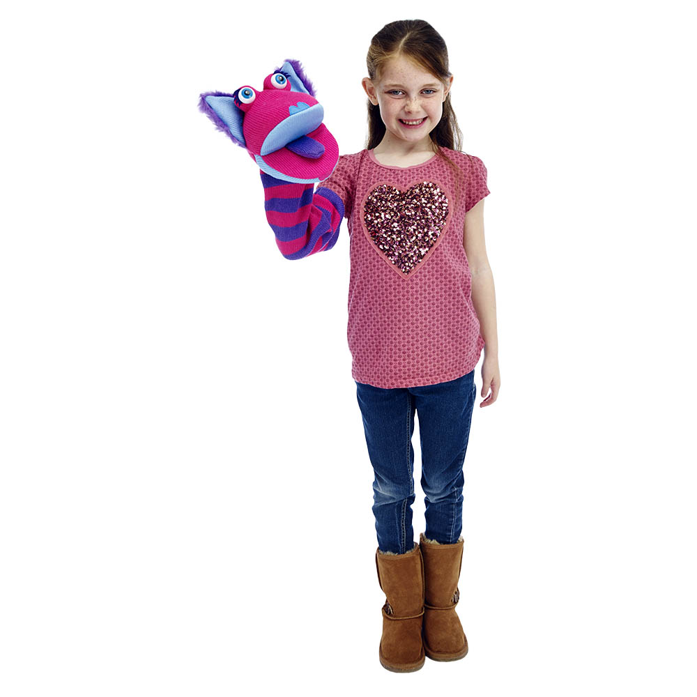 Monster sock hand puppet Kitty with sound - Puppet Company Monster sock hand puppet Kitty with sound - Puppet Company - Produktbild 2