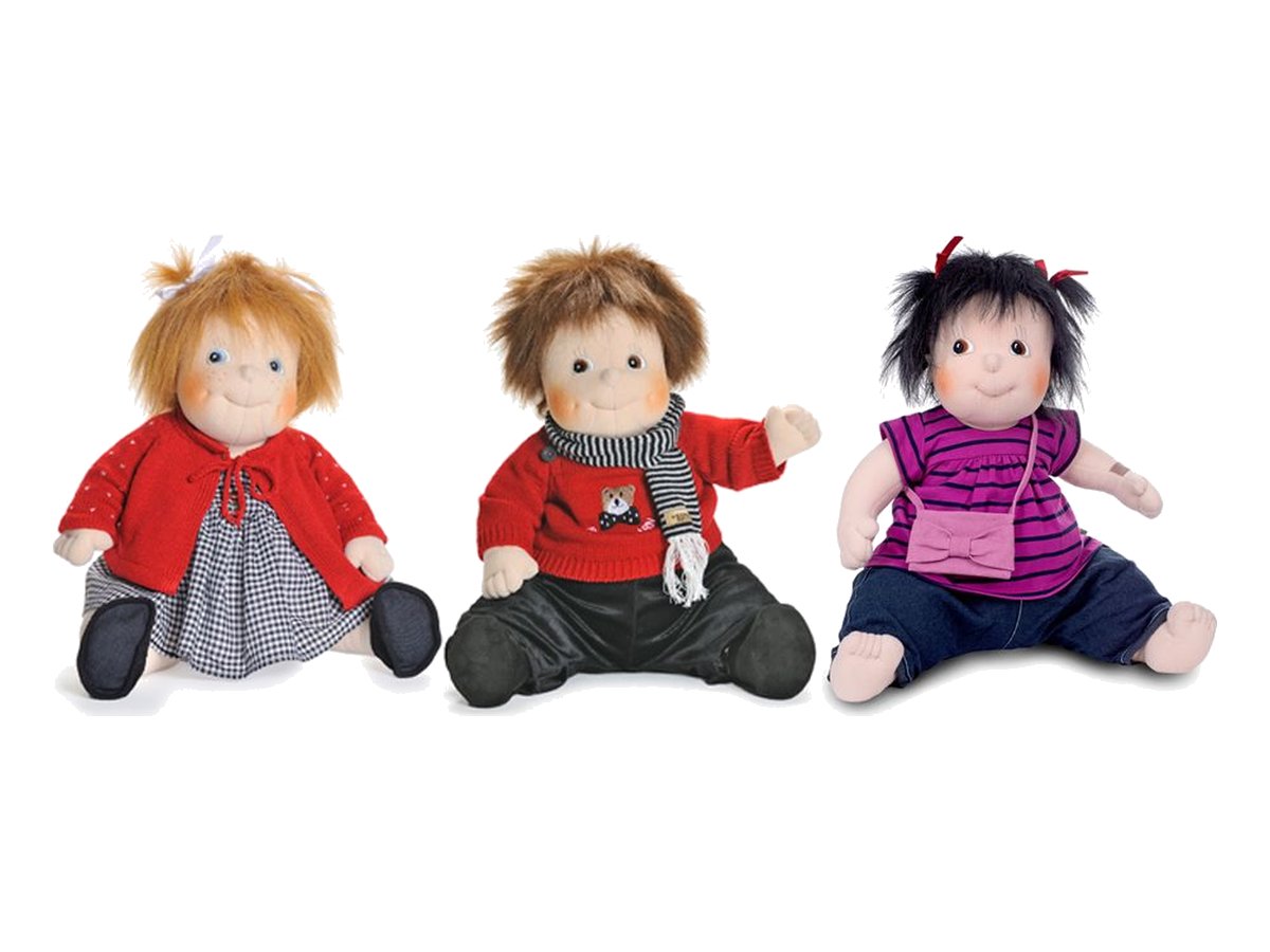 Rubens Barn Original Puppen Anna (Kindy), Emil (Teddy) und Meiya