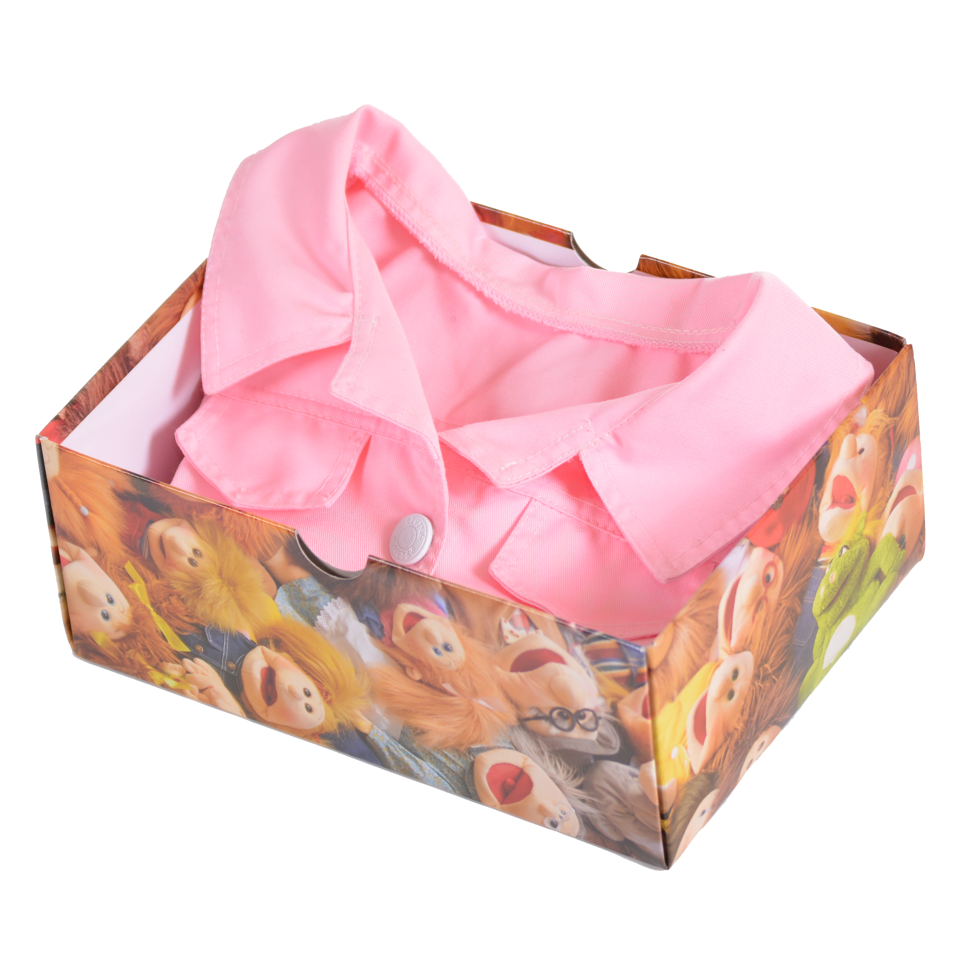 Living Puppets Handpuppe Mirka mit EXTRA rosa Trenchcoat Living Puppets Handpuppe Mirka mit EXTRA rosa Trenchcoat - Produktbild 3