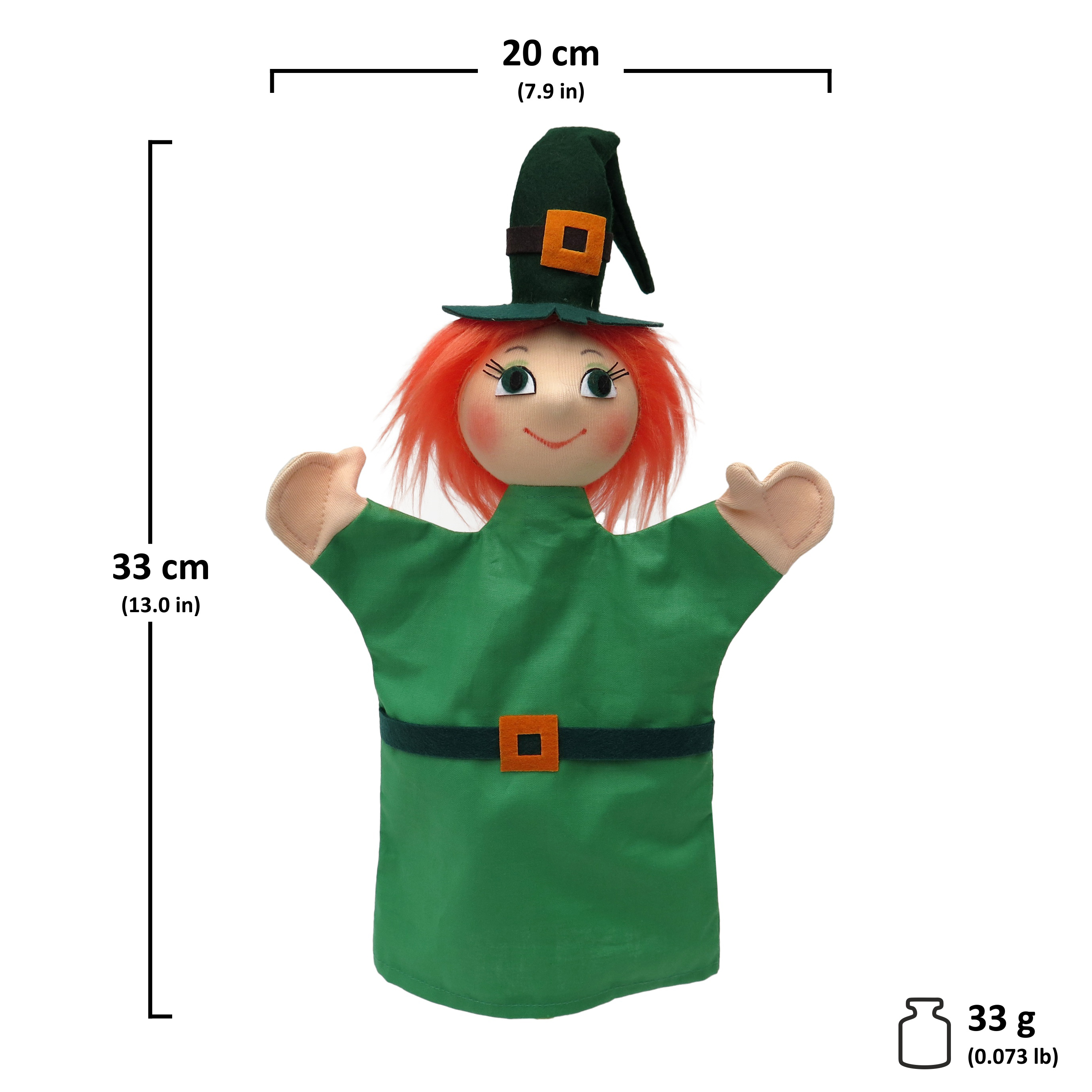 Punch and Judy Hand Puppet Witch (green) - munabo Punch and Judy Hand Puppet Witch (green) - munabo - Produktbild 2