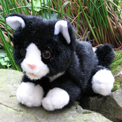 Living Puppets hand puppet black and white cat Living Puppets hand puppet black and white cat - Produktbild 3
