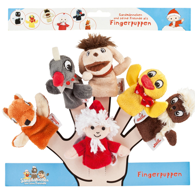 Fingerpuppen 6er Set Sandmännchen und seine Freunde - von Heunec