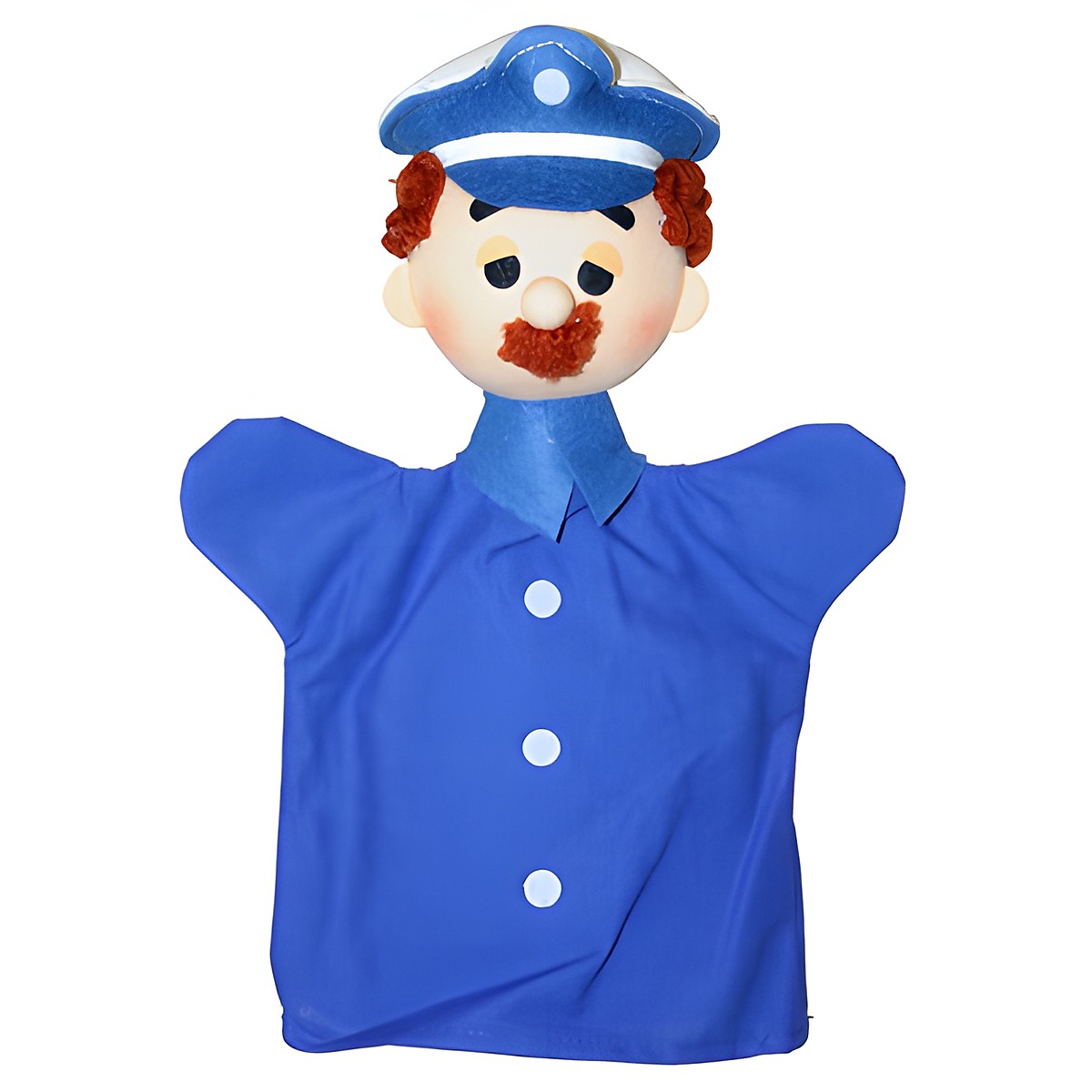 Kasperlepuppe Polizist blau Handpuppe - munabo