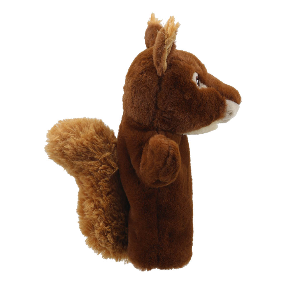 The Puppet Company Handpuppe Eichhörnchen, Seitenansicht mit herabhängendem Schwanz