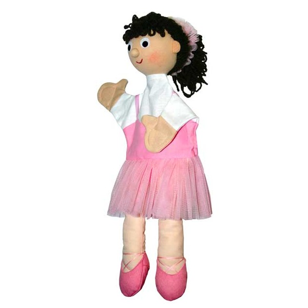 Trullala hand puppet ballerina, large - Czech handicraft