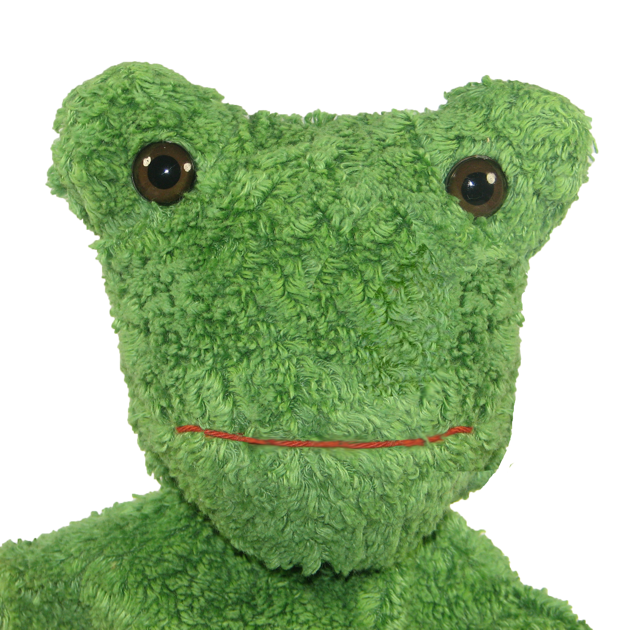 Handpuppe Frosch - aus Naturmaterial - von Kallisto