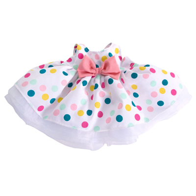 Wechselkleidung outfit Pünktchenkleid für Rubens Kids und Ark Puppen Wechselkleidung outfit Pünktchenkleid für Rubens Kids und Ark Puppen