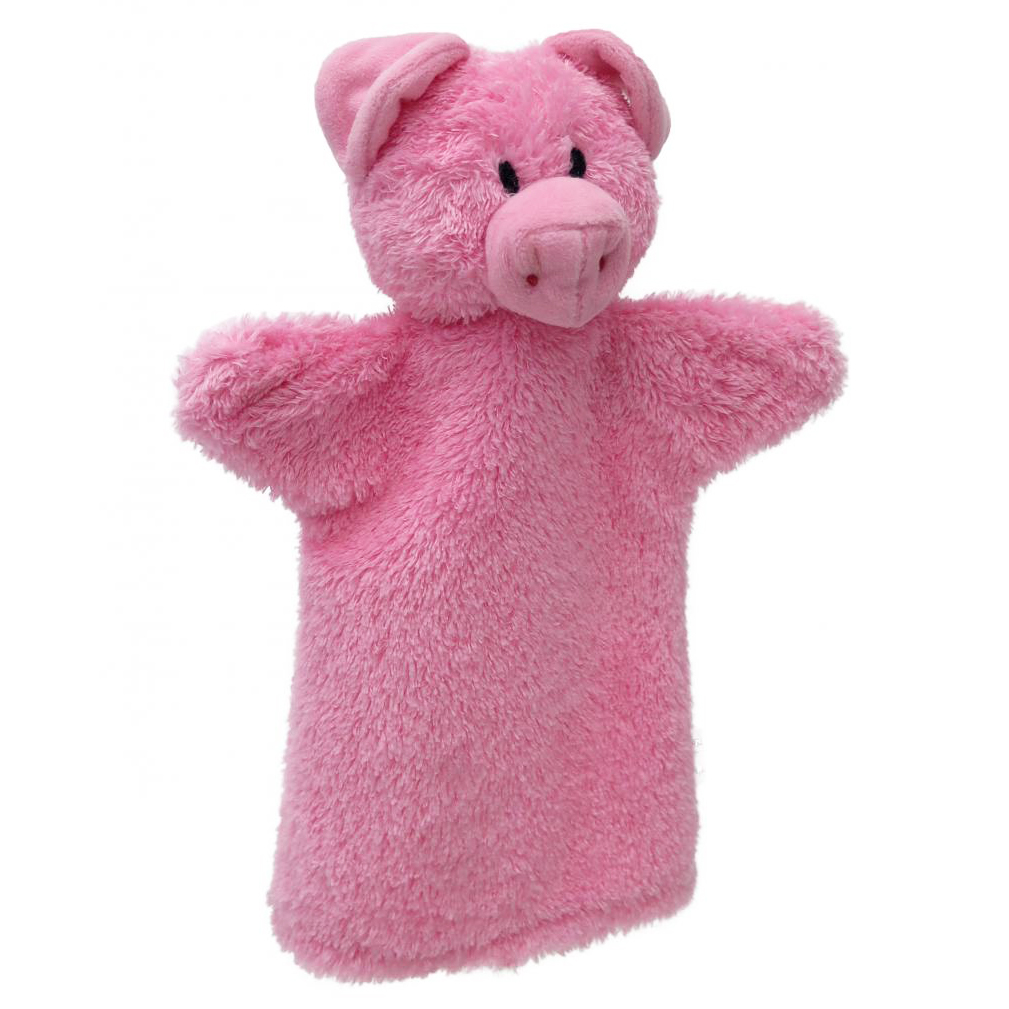 Hand puppet piglet - Czech handicraft