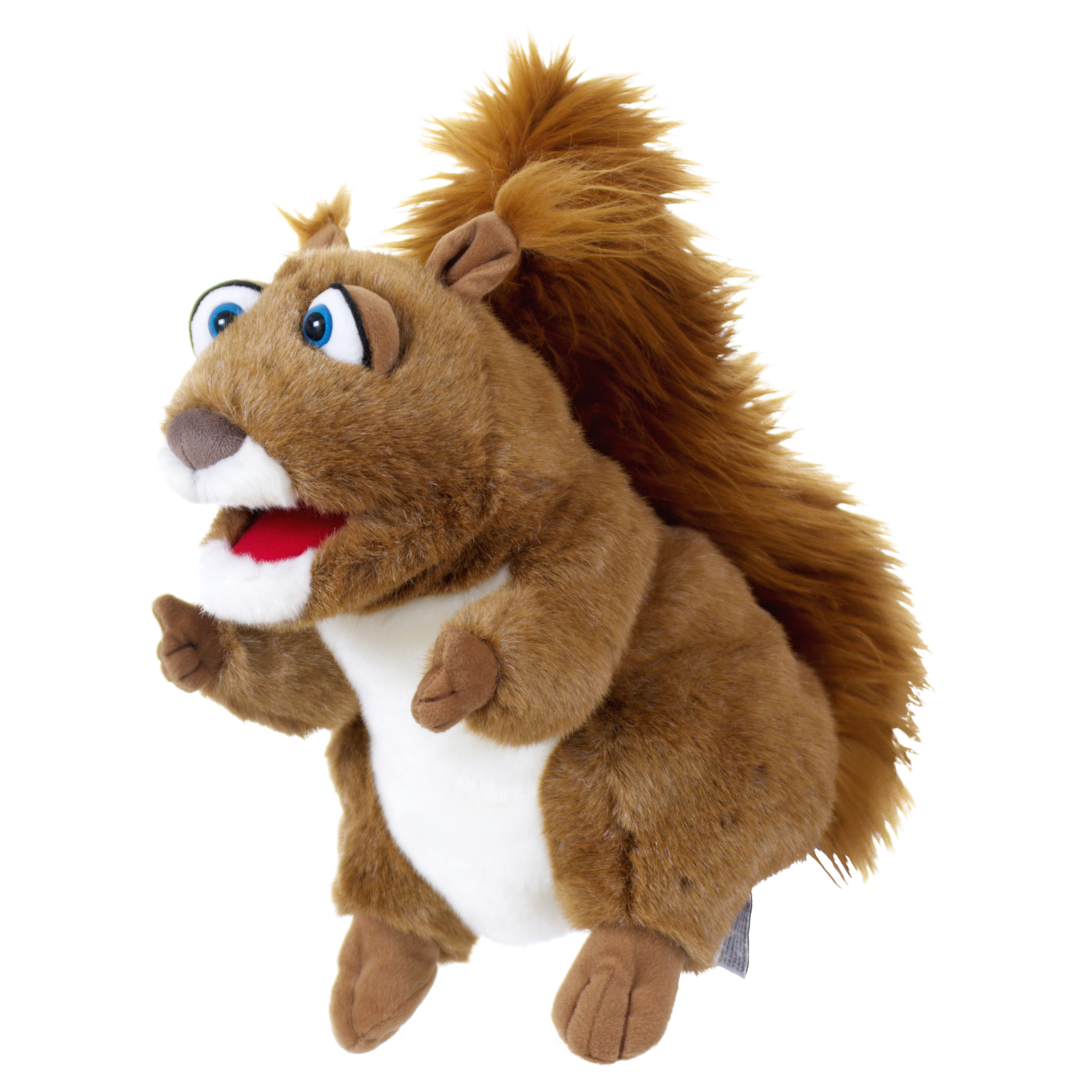 Living Puppets Handpuppe Gerda Eichhörnchen mit buschigem Schwanz und weißem Bauch