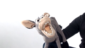Living Puppets hand puppet Fridulin the donkey Demo 2