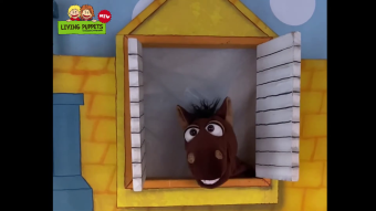 Living Puppets sock hand puppet horse Fred-Jonatan Demo