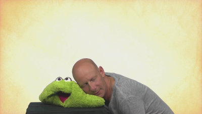 Living Puppets Wunschtraumkuschelmuschelkissen grün Demo