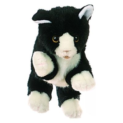 Living Puppets hand puppet black and white cat
