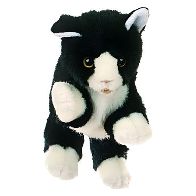 Living Puppets Handpuppe schwarz-weiße Katze