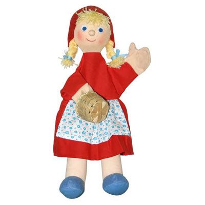 Punch and Judy Hand Puppet Little Red Riding Hood (large) - munabo