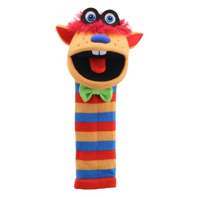 Monster sock hand puppet Humphrey with sound - Puppet Company
