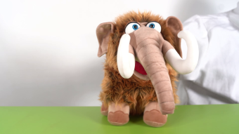 Living Puppets hand puppet Fletcher the mammoth Demo