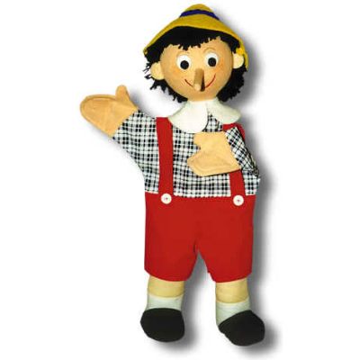 Punch and Judy Hand Puppet Pinocchio - munabo