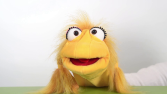 Video 1: Living Puppets sock hand puppet Mrs. Schnatterschnute