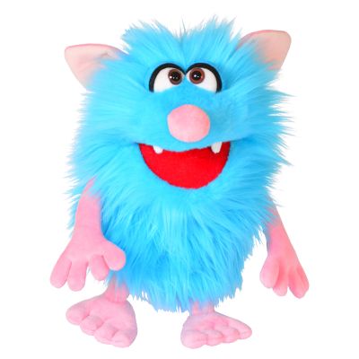 Living Puppets hand puppet Schorsch (light blue monster) - monster to go!