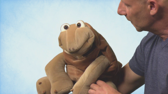 Living Puppets Handpuppe Sammy die Schildkröte Demo