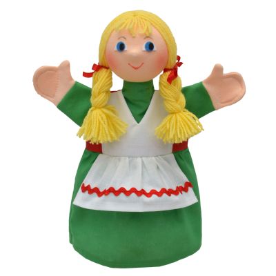 Kasperlepuppe Gretel (blond) - munabo Handpuppe
